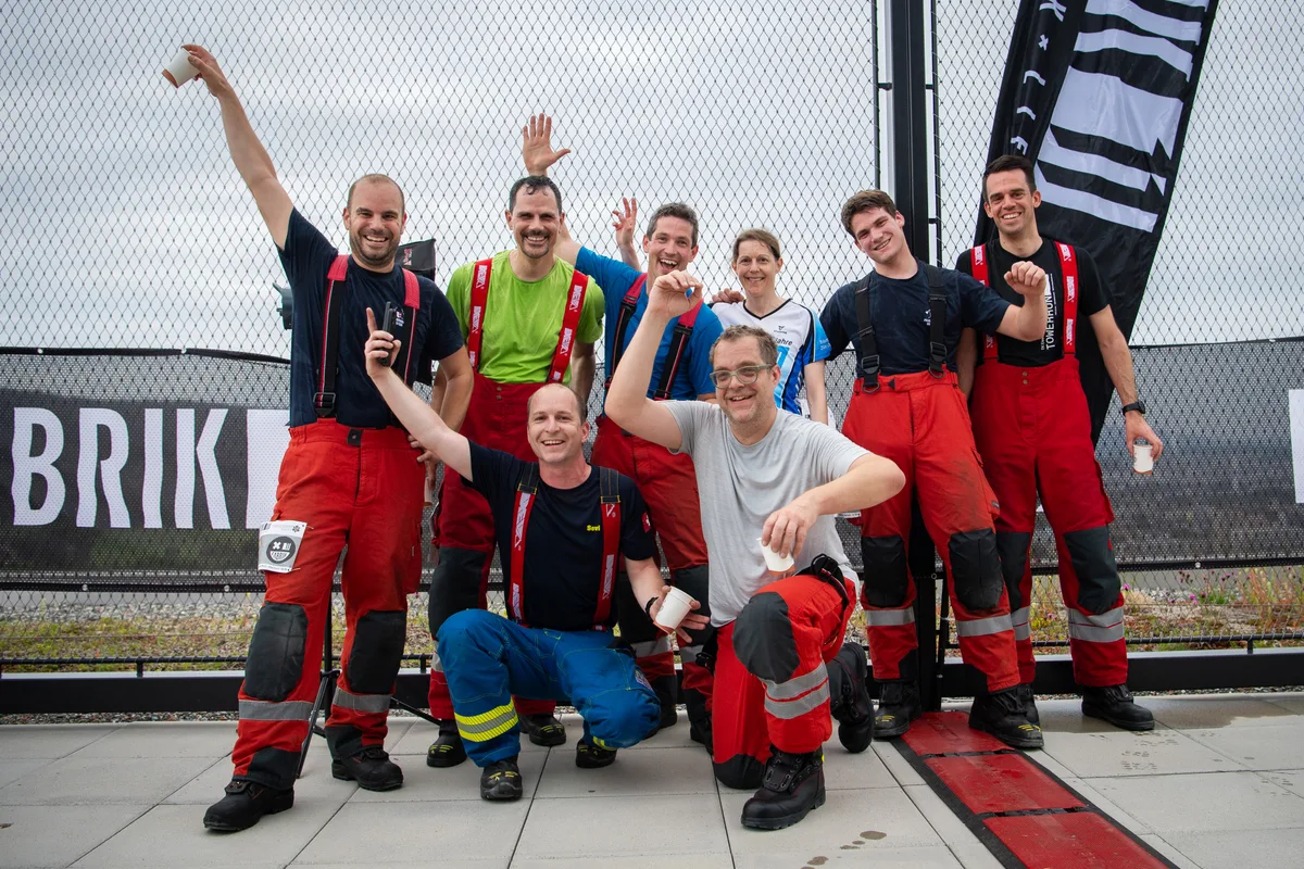 Eine Gruppe Feuerwehrleute